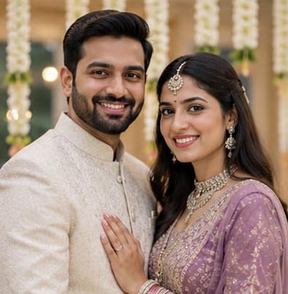 Aarti and Vivek wedding success story on Vivah Rishta